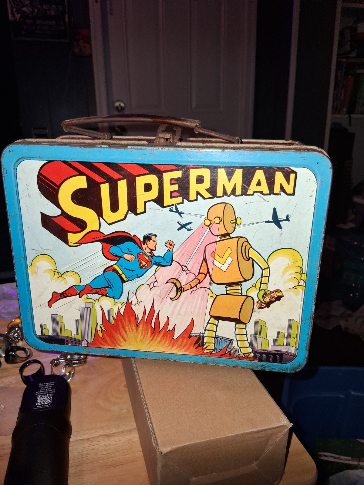1954 Adco Superman Metal Lunchbox 