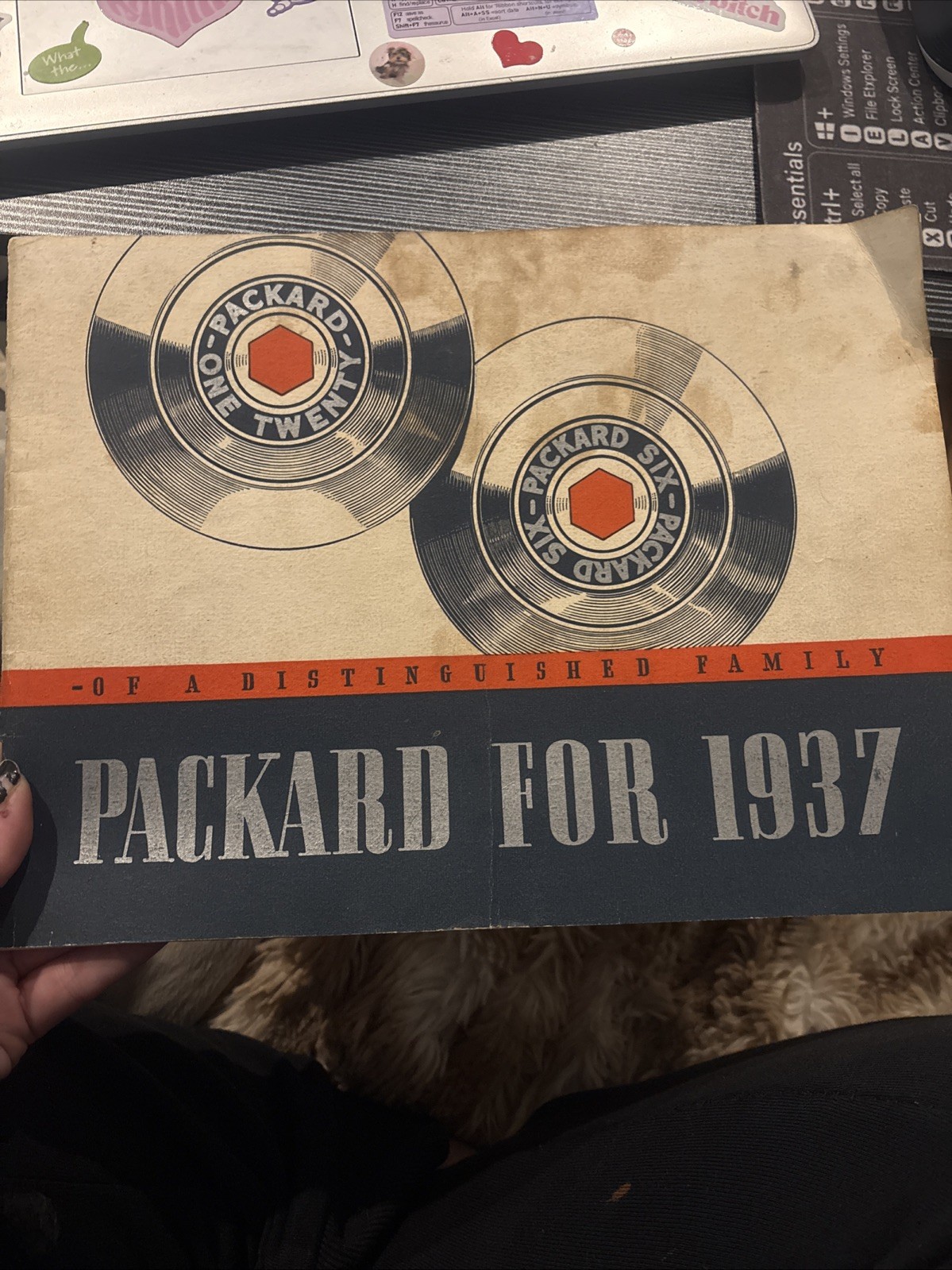 1937 Packard 120 Six Original Sales Catalog Brochure Vintage Automobile 30 Pages