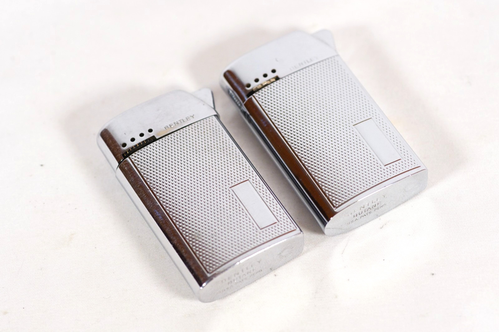 Two Vintage Bentley Butane Lighters Austria