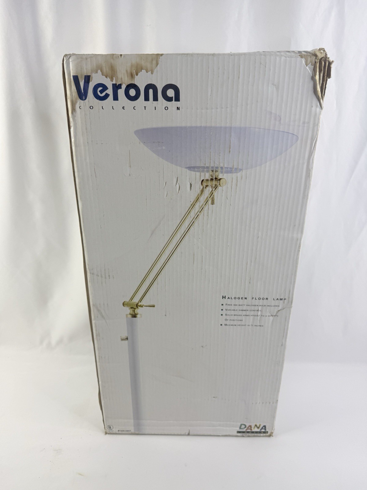✨Vintage Rare 1990's Halogen 300 Watt Adjustable Arm Dimmer Floor Lamp