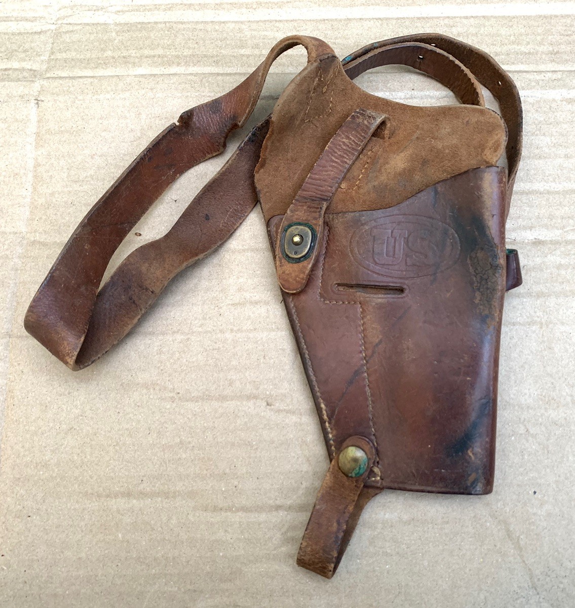 Original WWII US Military M7 Shoulder Holster 1944 Dated