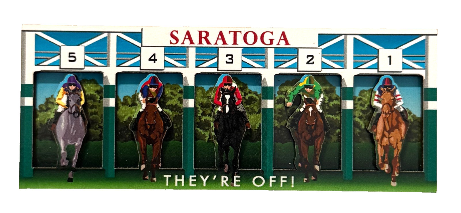 Saratoga Racetrack They’re Off Horse Racing Magnet New York Magnet