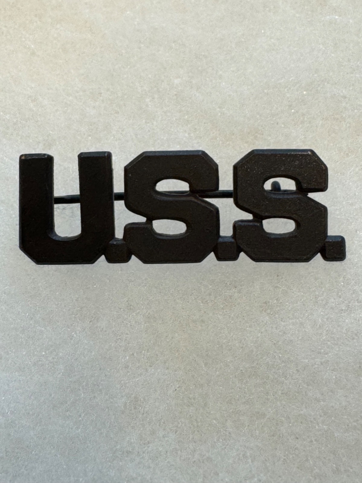 1902 USS Collar Insignia US Indian Wars Original 