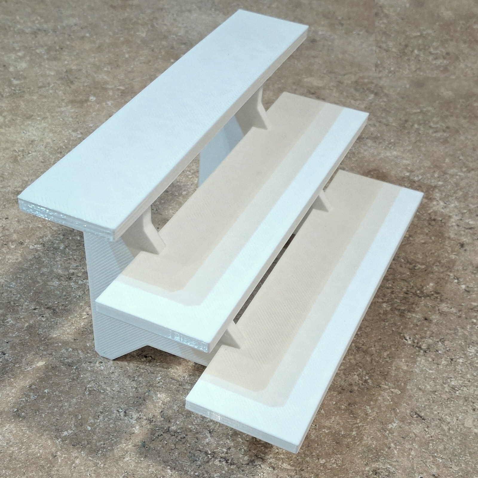 10-inch White 3-Tier Riser Display Stand Shelf Figurine and Collectible Pops