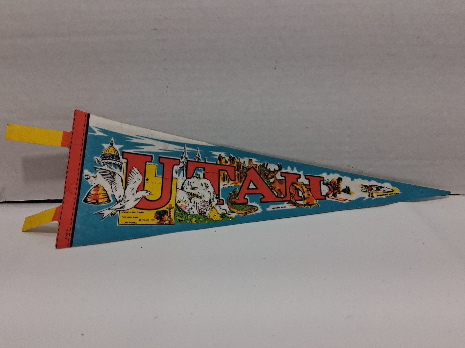 Vintage Utah Pennant 14-1/2 inch long