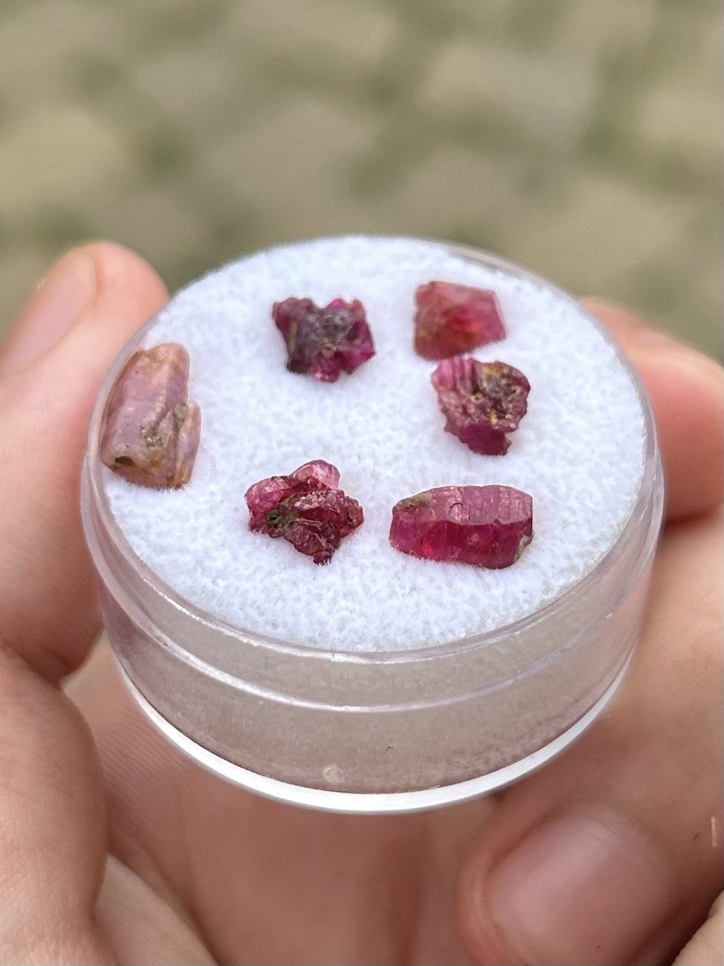 Burmese Red/Pink Ruby Crystal Specimens Lot 8.70 Ct