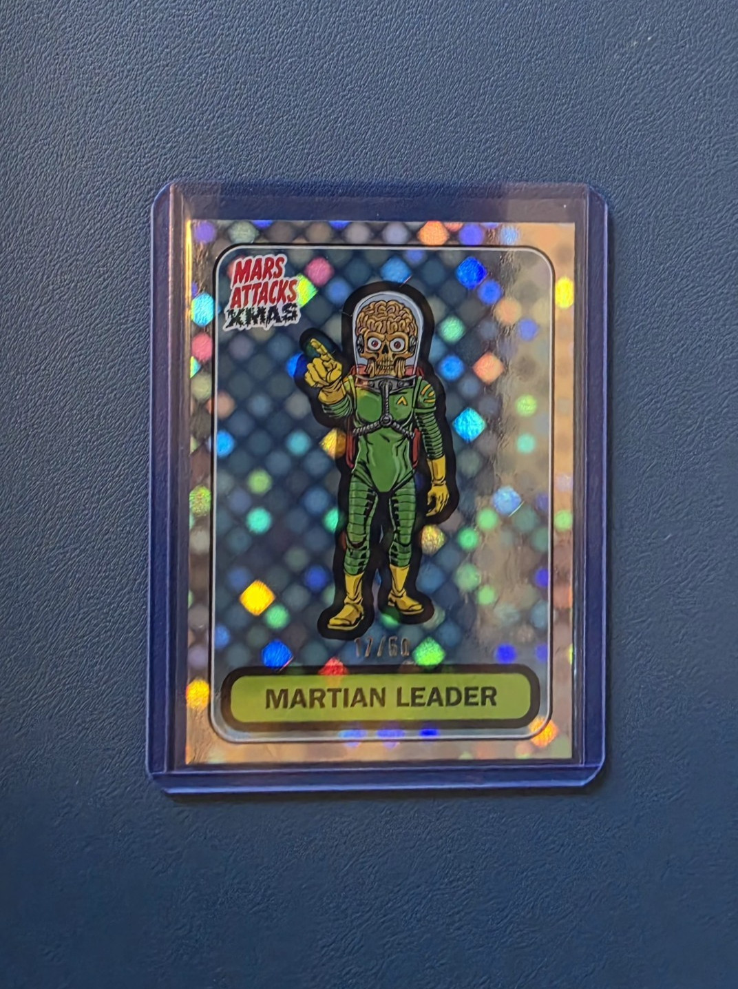 2026 Topps Mars Attacks Xmas Martian Leader B-57 Dotz /50 SP