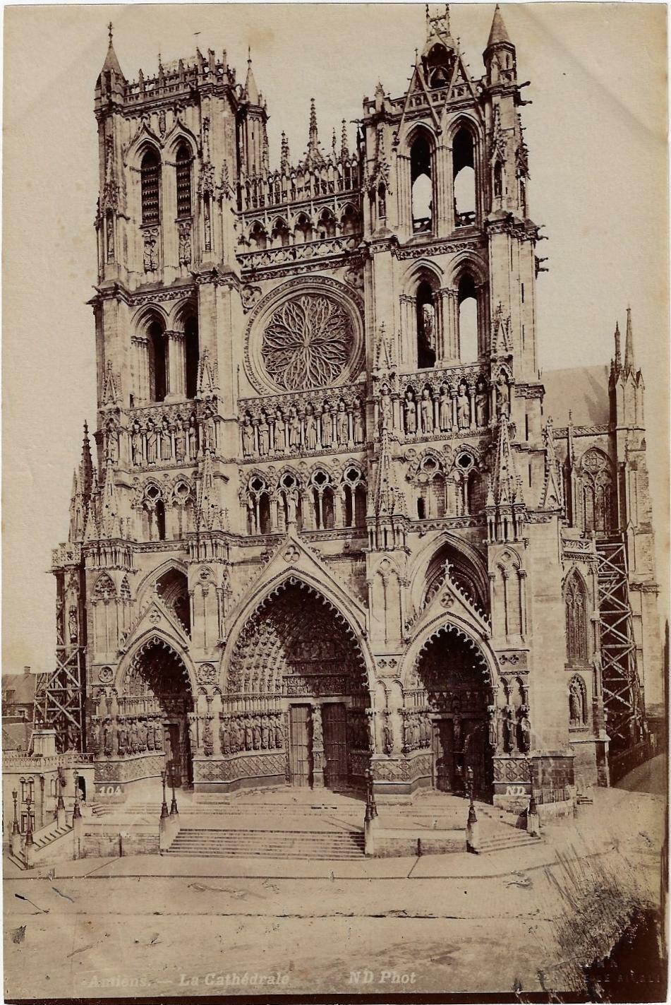 Original 19th century photo - FRANCE - Amiens - Cathedral - ND Phot. 2