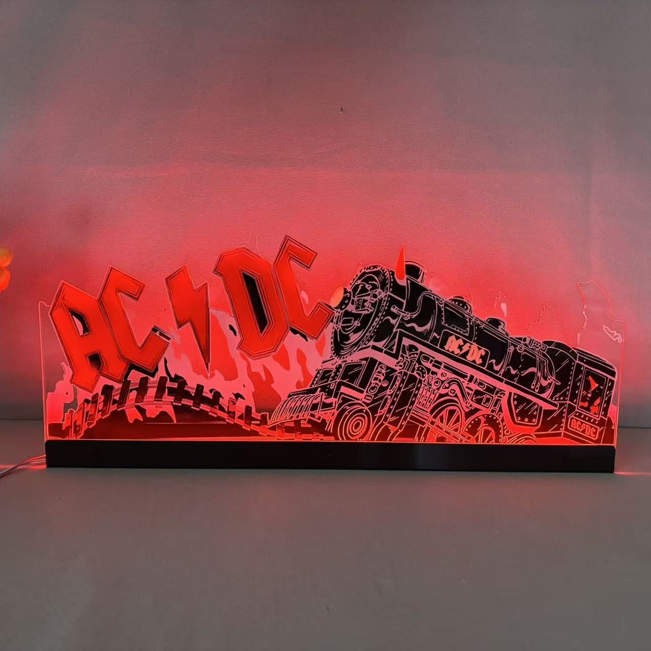 AC/DC Pinball Topper Acrylic LED RGB Topper for Pinball Mahine Arcade Decor