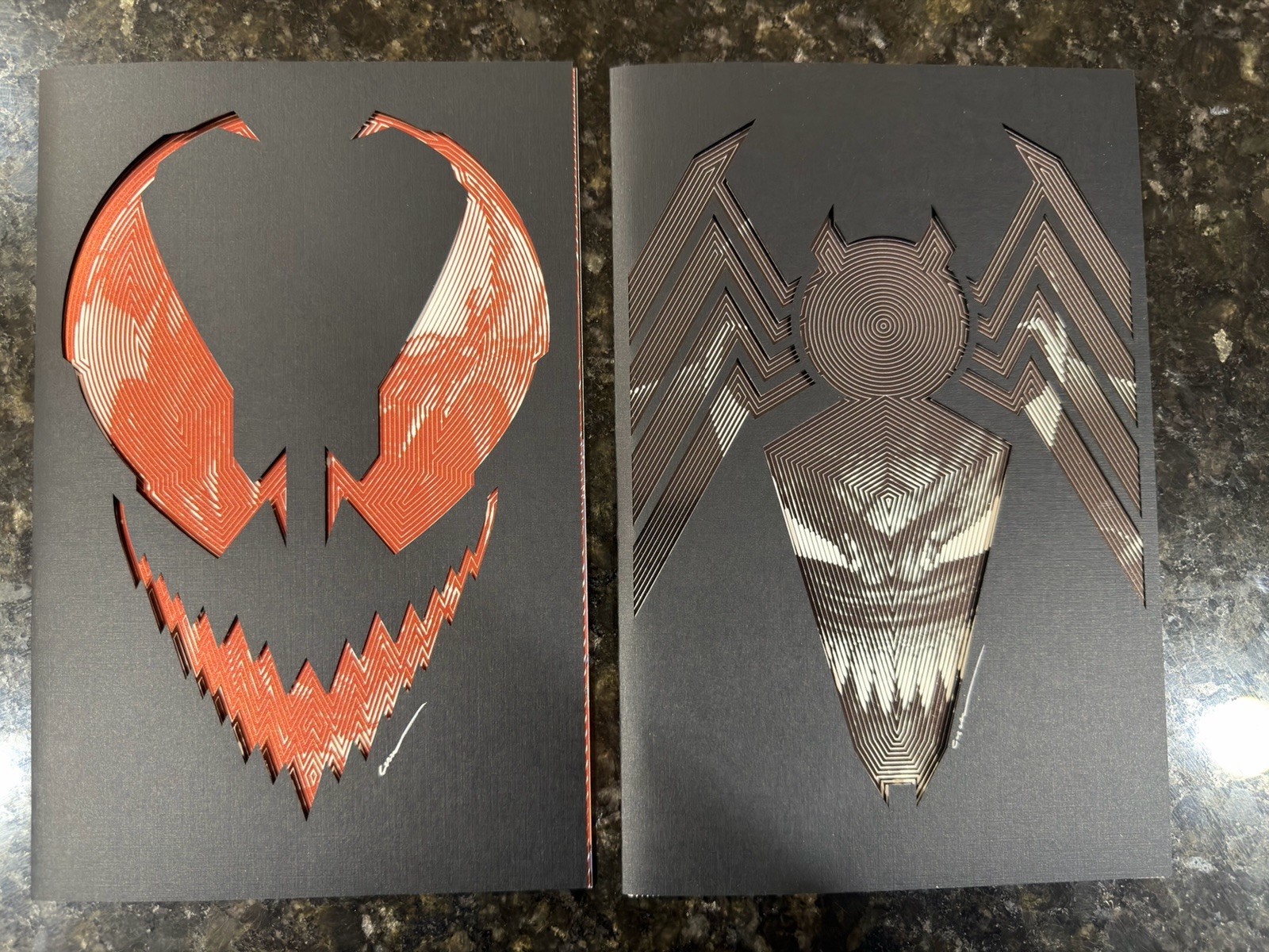 2 Boos Set JTC Carnage & Venom Tones SIGNED Books & Black Sleeve W/COAs LTD NM 2 Boos Set JTC Carnage & Venom Tones SIGNED Books & Black Sleeve W/COAs LTD NM