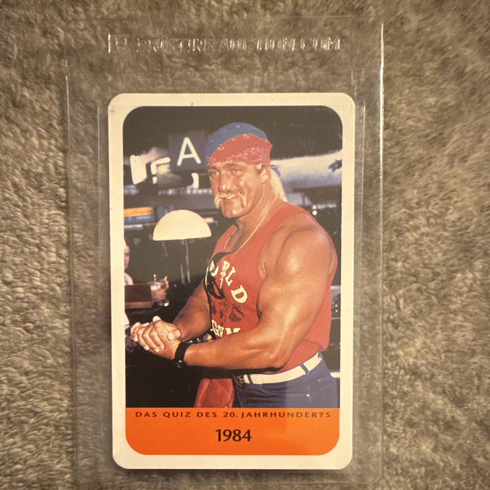 Das Quiz des 20. Jahrhunderts 1984 Hulk Hogan Non-Sport Card #1163 German