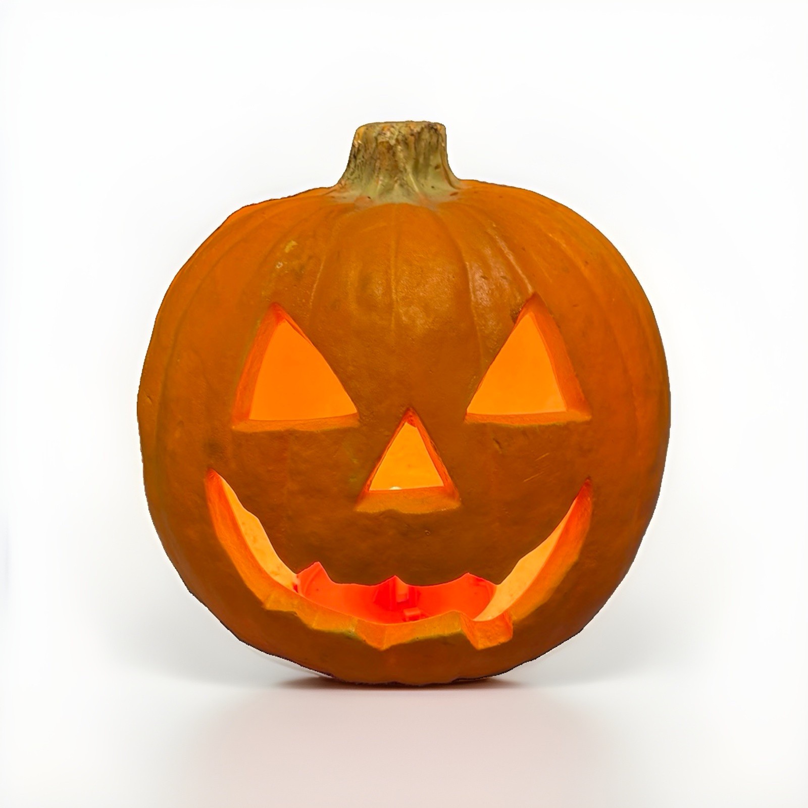 VTG 1995 Trendmasters Jack O Lantern 10” Foam Blow Mold Light Halloween Pumpkin
