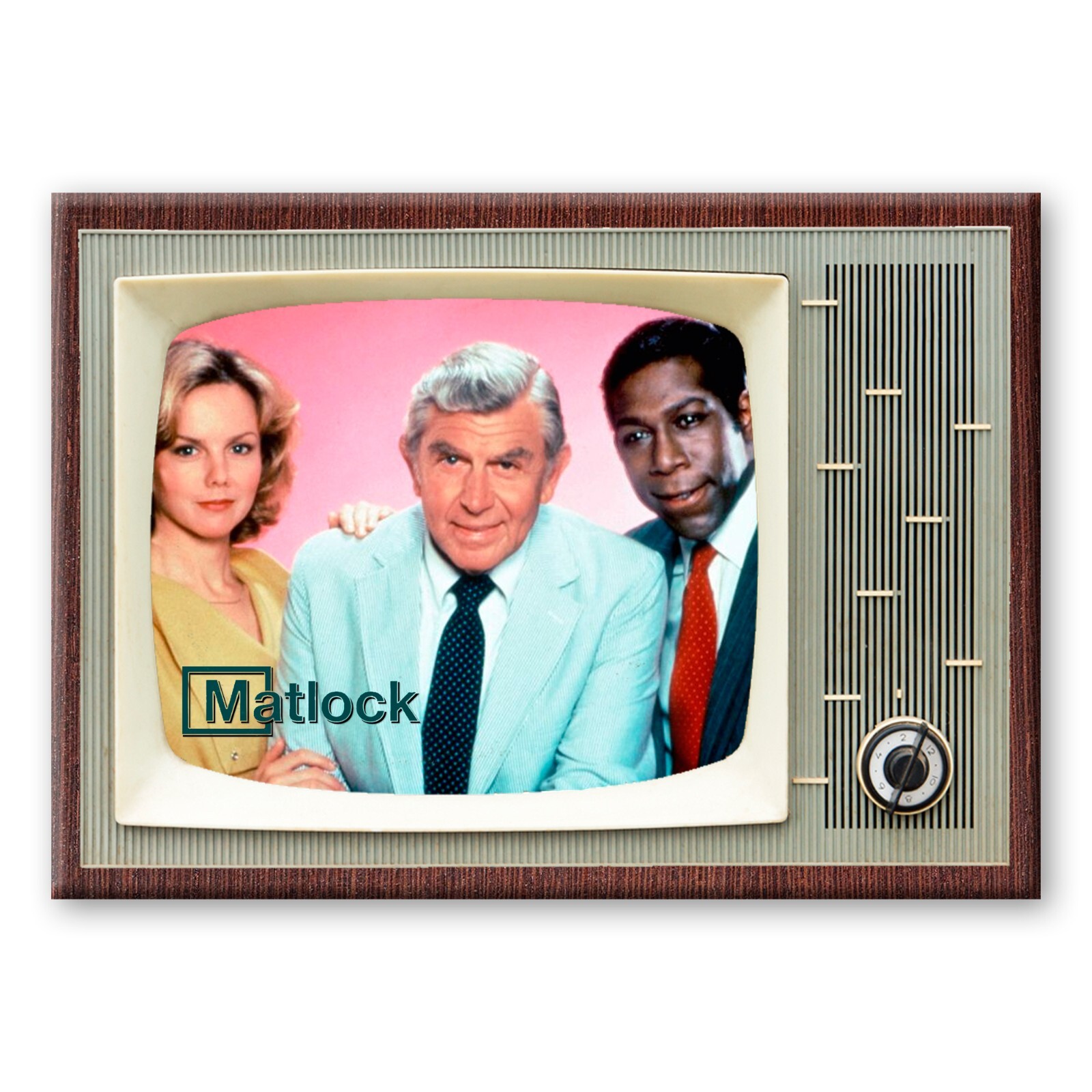 Matlock TV Show Retro 3.5 inches x 2.5 inches Fridge Magnet