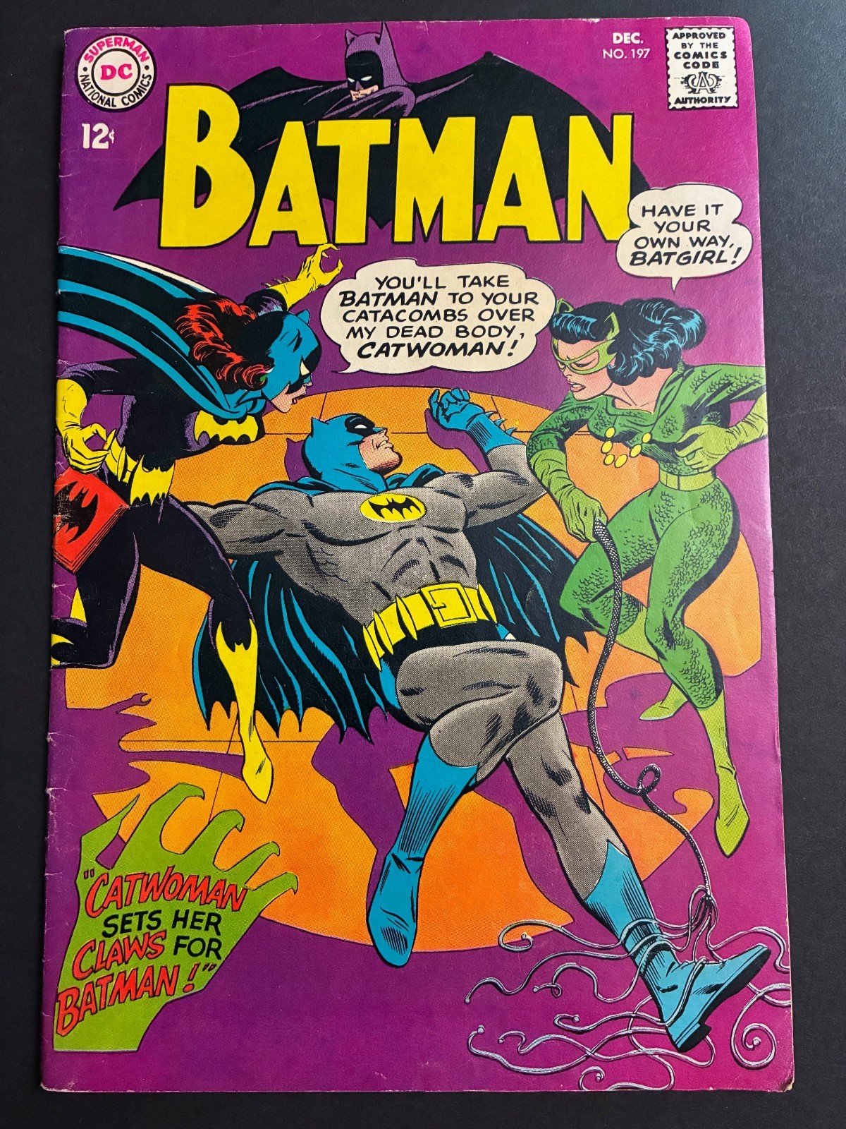 Batman 197 VG (see descrip) -- Catwoman, Batgirl Apps. 1967