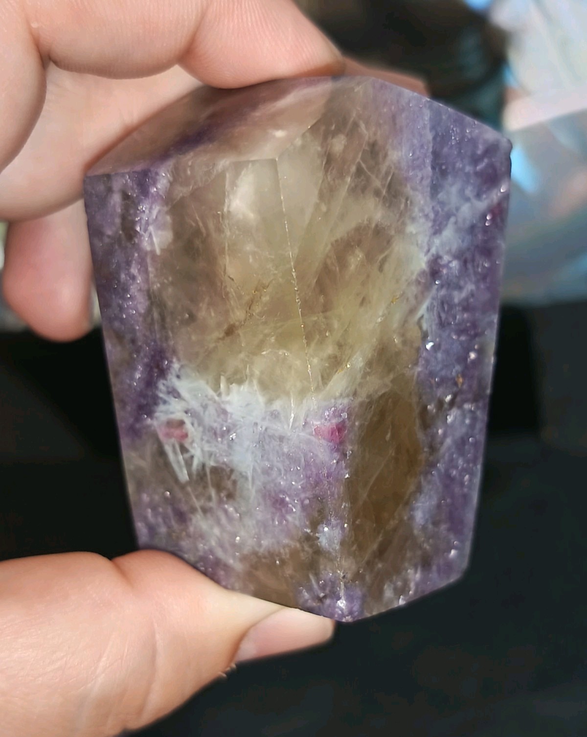 Large Natural Unicorn Stone Polished Crystal Freeform 150-200g