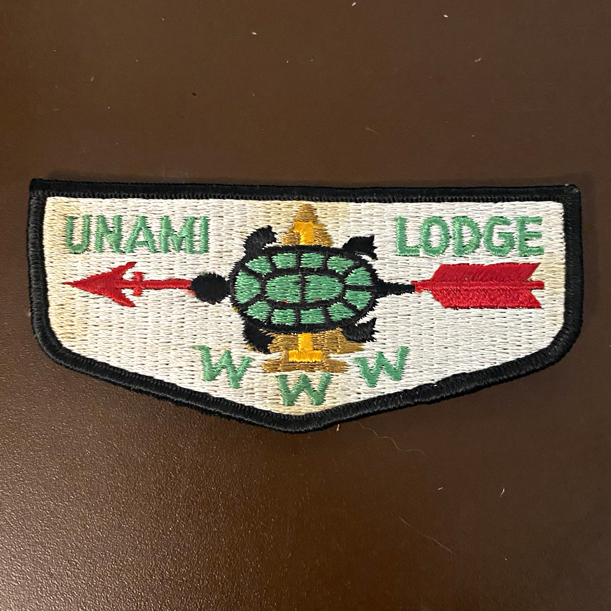 BSA Order of the Arrow VTG Unami Lodge Flap (Look at disc)