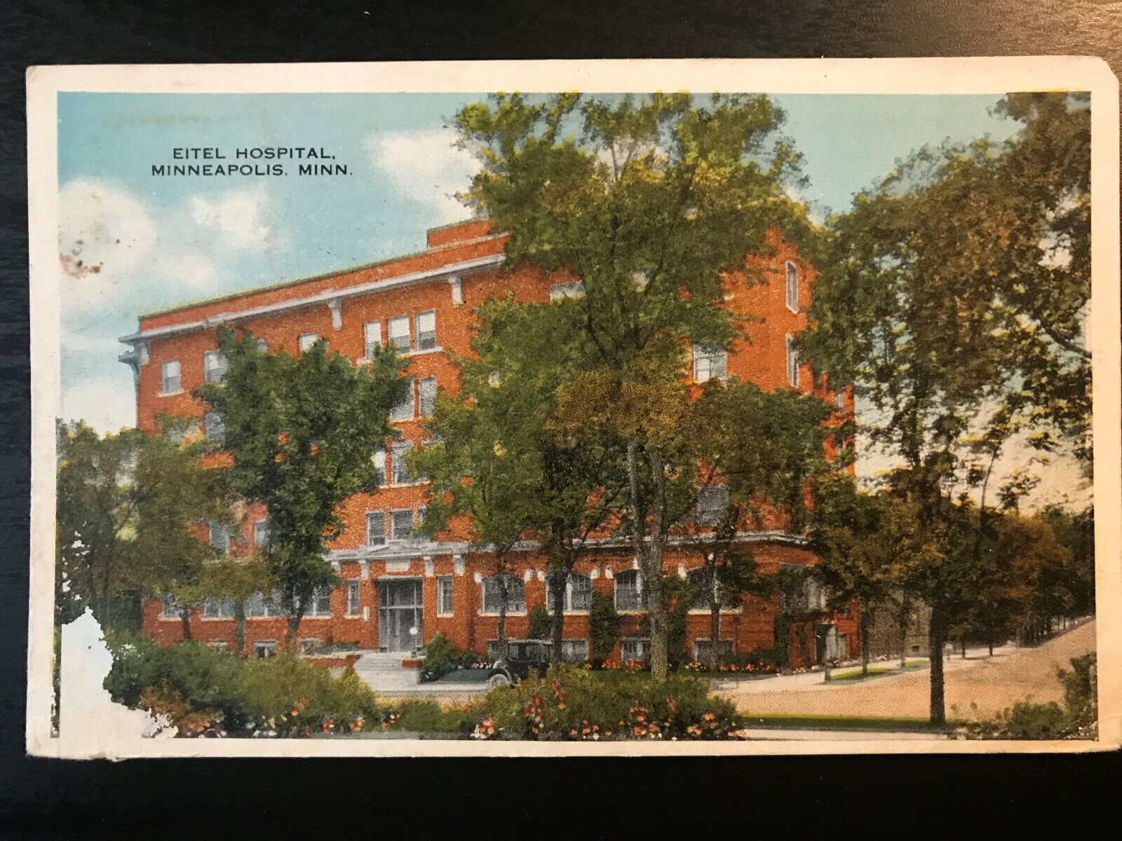 Vintage Postcard 1921 Eitel Hospital Minneapolis Minnesota