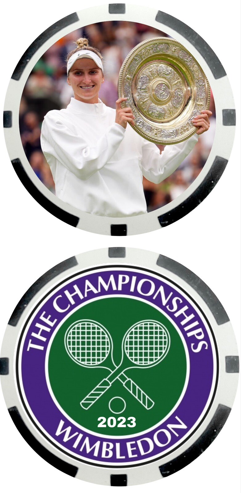 Markéta Vondroušová - 2023 WIMBLEDON CHAMPION - NOVELTY POKER CHIP