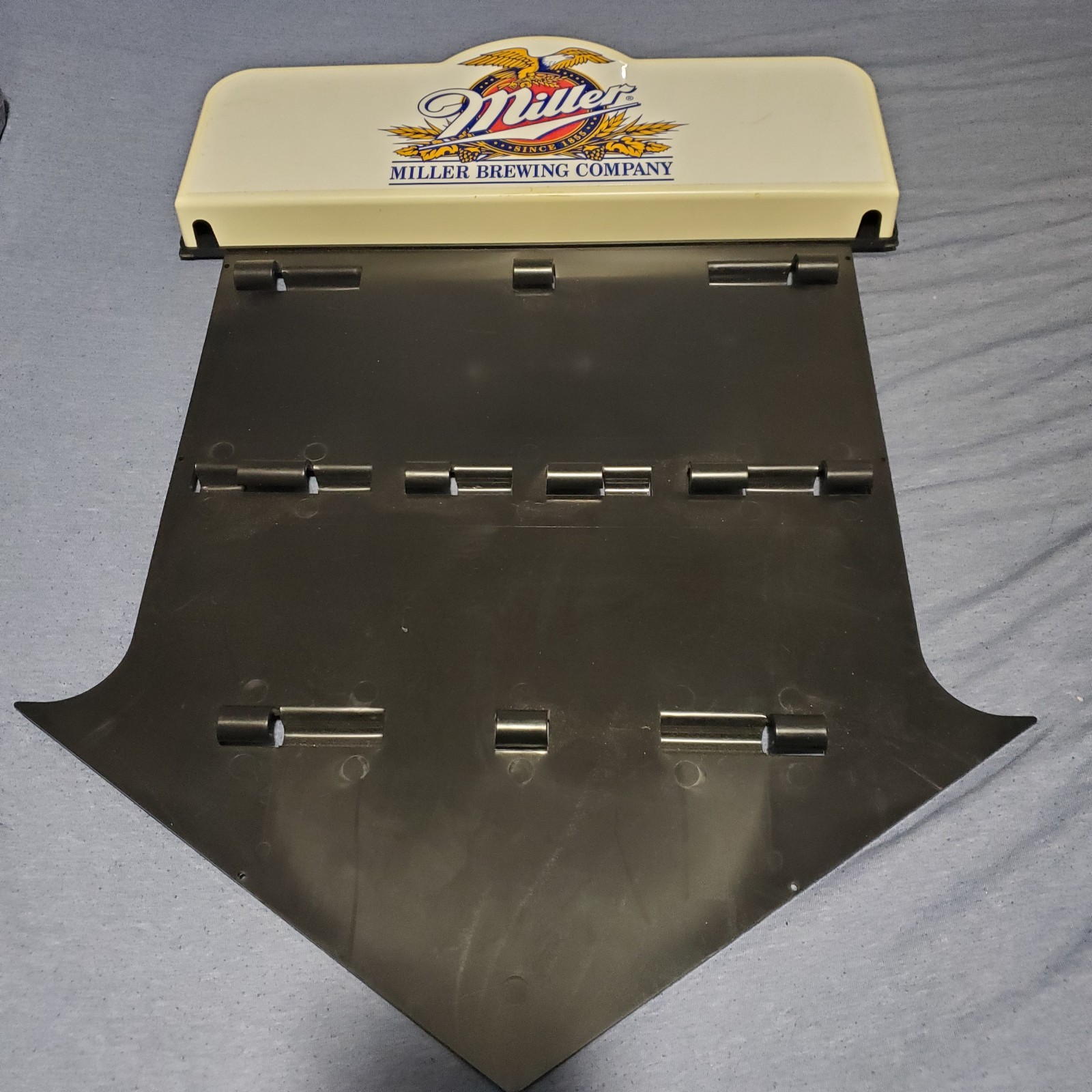 Vintage Miller Beer Brewing Bar Sign Plastic Price Holder Display