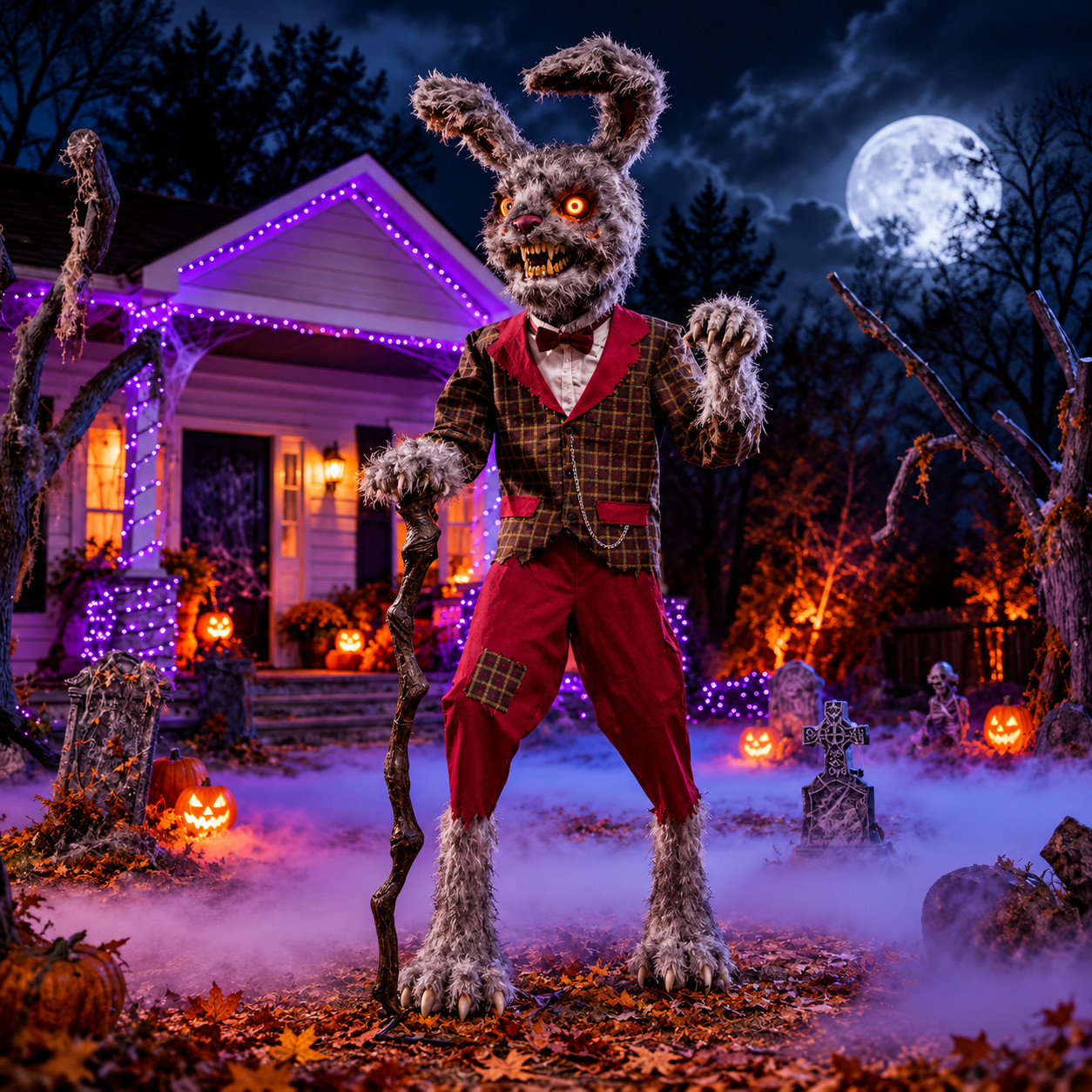 Home Accents 7 FT Wicked Woods Animated LED Horrifying Hops 25SV24801