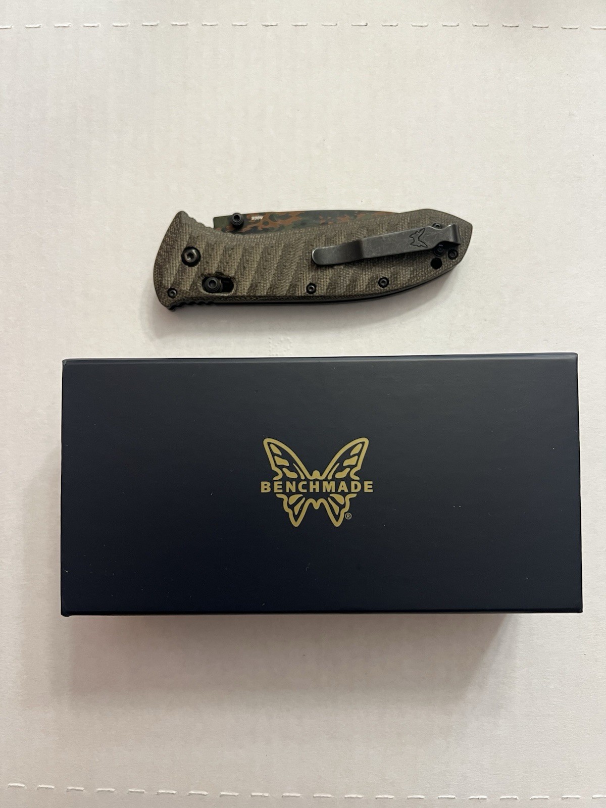 Benchmade 570CAMO-2601 Limited Edition Presidio II ~ 3.72” S30V & Micarta ~ NEW
