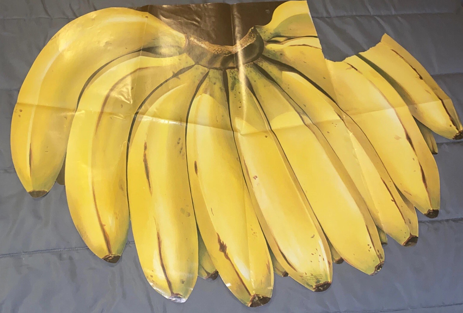 Auth VTG Bananas Poster Standard Fruit Steamship Co Grocery Display Ad Sign Prop