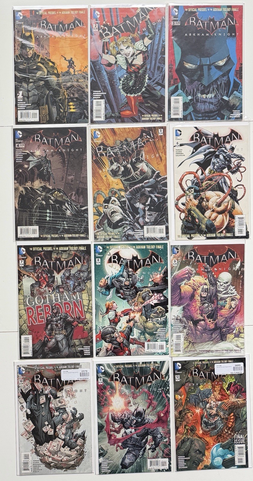 Batman Arkham Knight #1 2 3 4 5 6 7 8 9 10 11 12 1st Print Complete Series Set