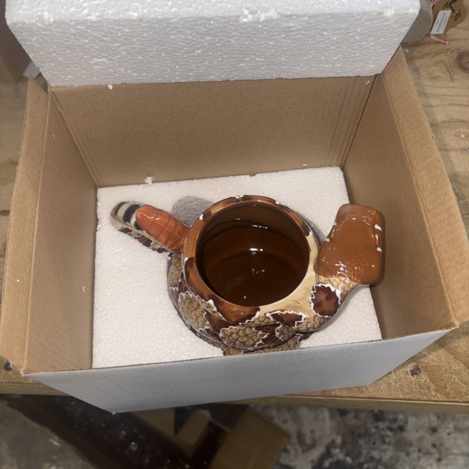 American Legacy Coiled Diamondback Rattlesnake Mug      4 mug lot