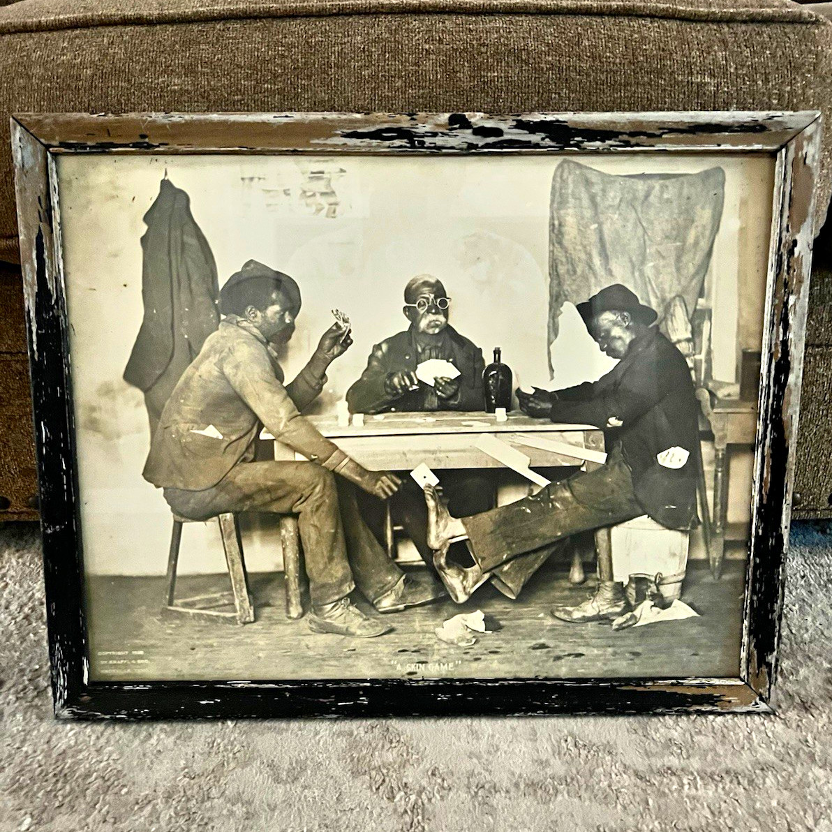 Antique Knaffl & Brother Photograph Print 1898 Copyright Framed 16x20