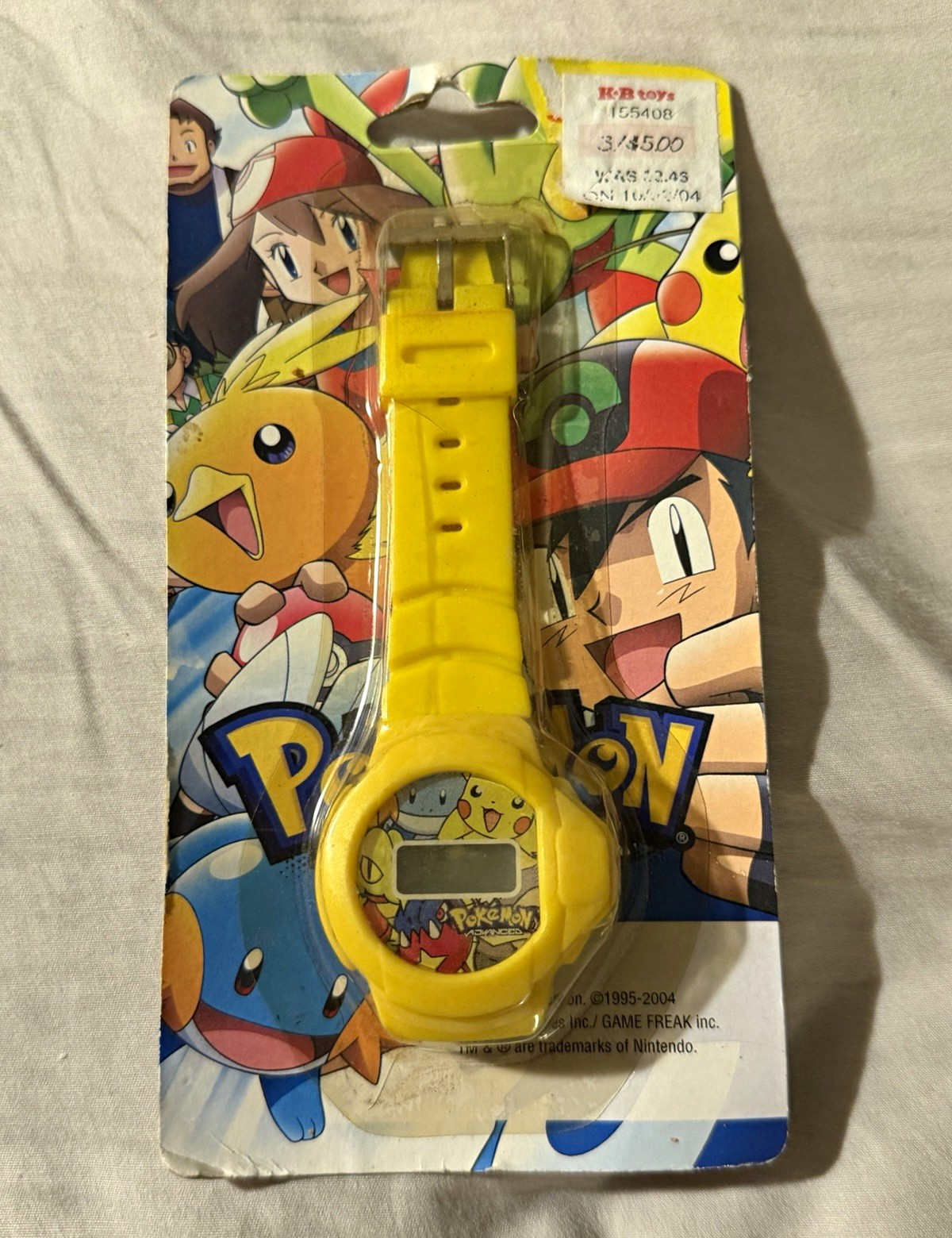 Pokémon Advanced 2004 Yellow Digital Kids Wristwatch Pokémon Advanced 2004 Yellow Digital Kids Wristwatch
