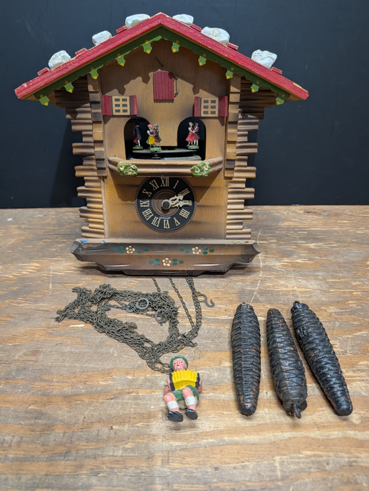 Vintage West Germany Cuckoo\'s Clock Schmeckenbecher  Parts Only 