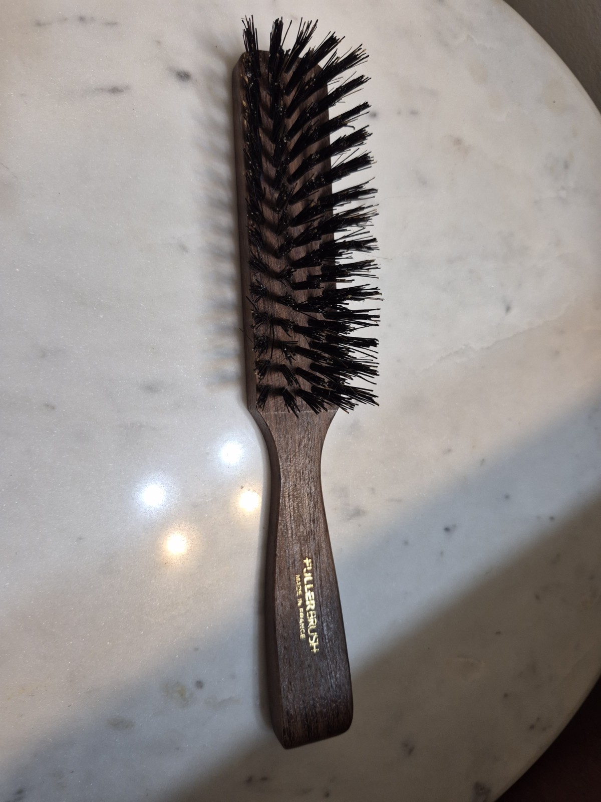 Vintage Fuller Brush Company Pure Boar Bristle Hair Brush wood Handle 8”