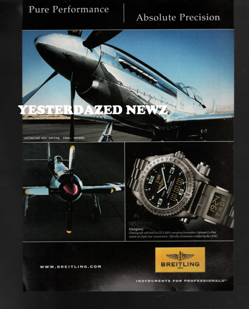 2008 Print Ad for Breitling 1884 Watch \