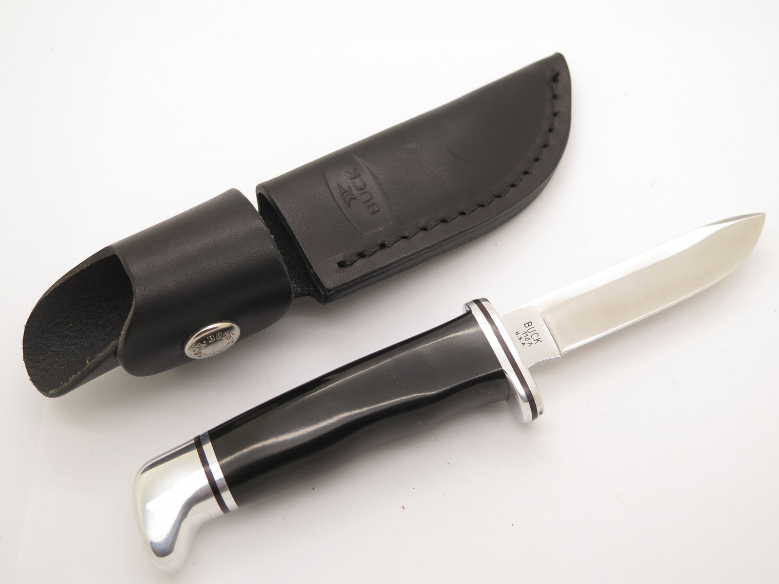 Vintage 1972-86 Buck USA 116 Caper 3 Three Liner Fixed Blade Hunting Knife