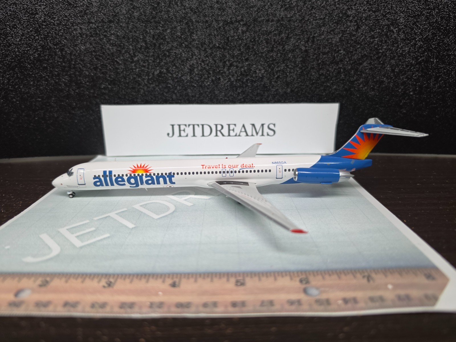 1/200 ALLEGIANT AIRLINES MD-83 MD-80 SERIES 2000'S COLORS N865GA GEMINI JETS
