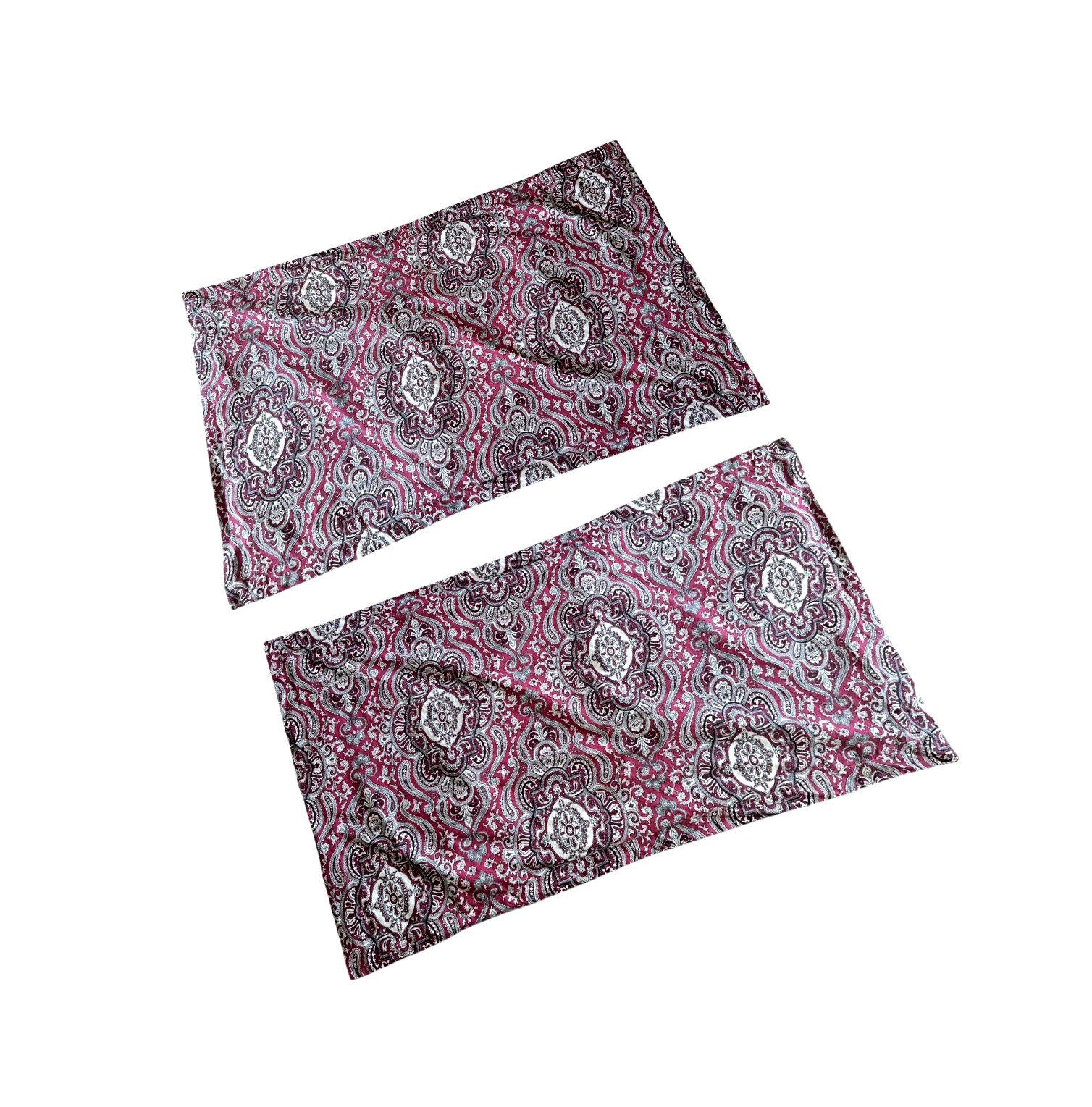 Pair Vintage Lauren by Ralph Lauren Paisley Pillowcases King Size Discontinued