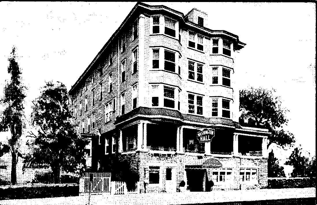 1940's WASHINGTON HALL HOTEL ATLANTIC CITY NJ J.P.FONES mgr POSTCARD