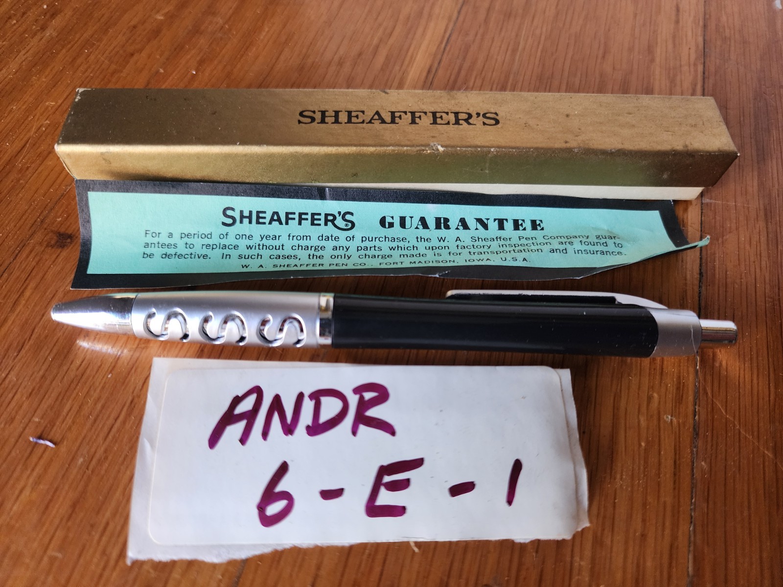 Vintage Scheaffer\'s SSS Ballpoint Pen