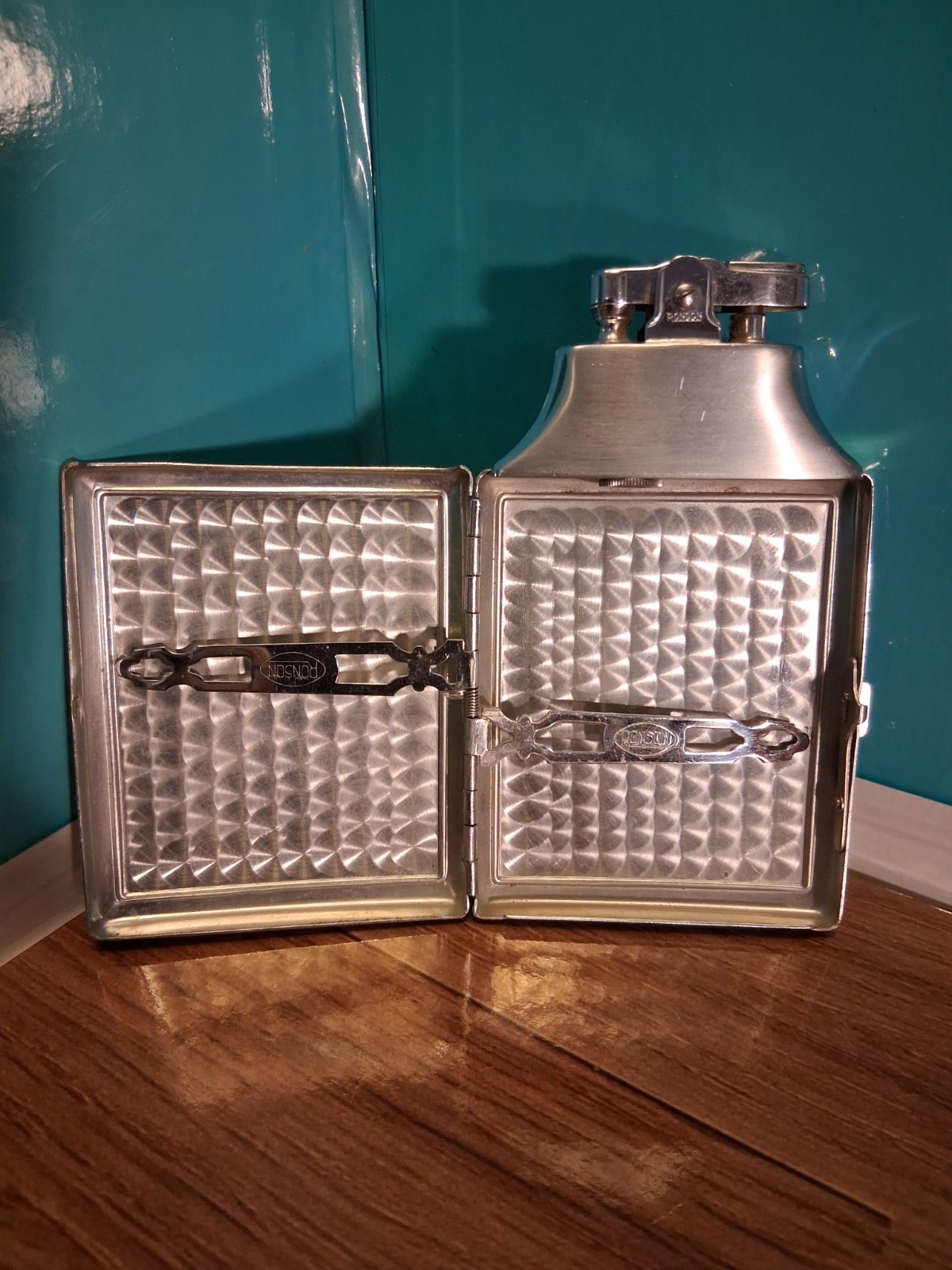 1940\'s Vintage Ronson Cigarette Case & Lighter with Original Box