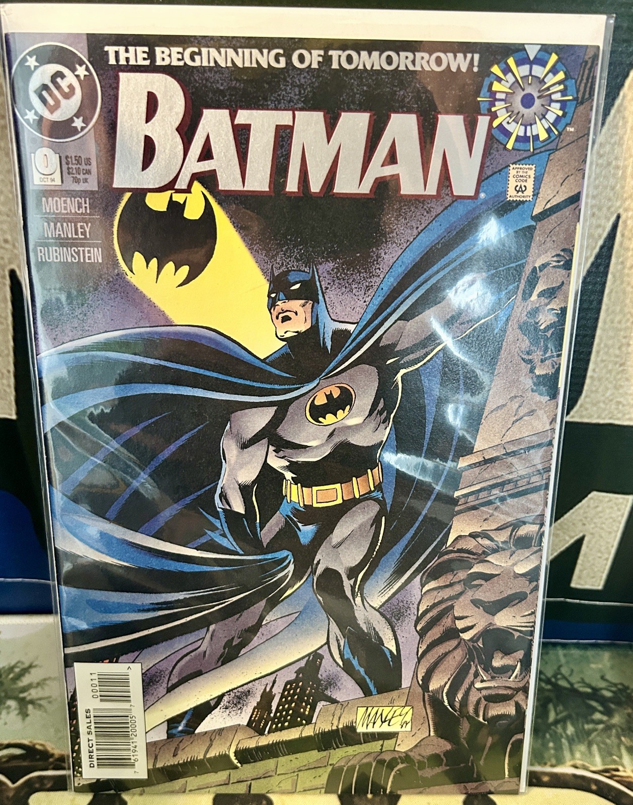 Batman #0 1994 DC Comics Zero Hour Beginning of Tomorrow Mike Manley Direct