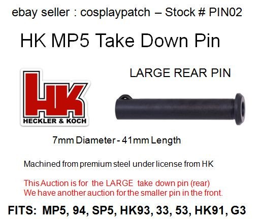 MP5 TAKE DOWN PIN (LG) -  PIN ACCESSORY - PIN02
