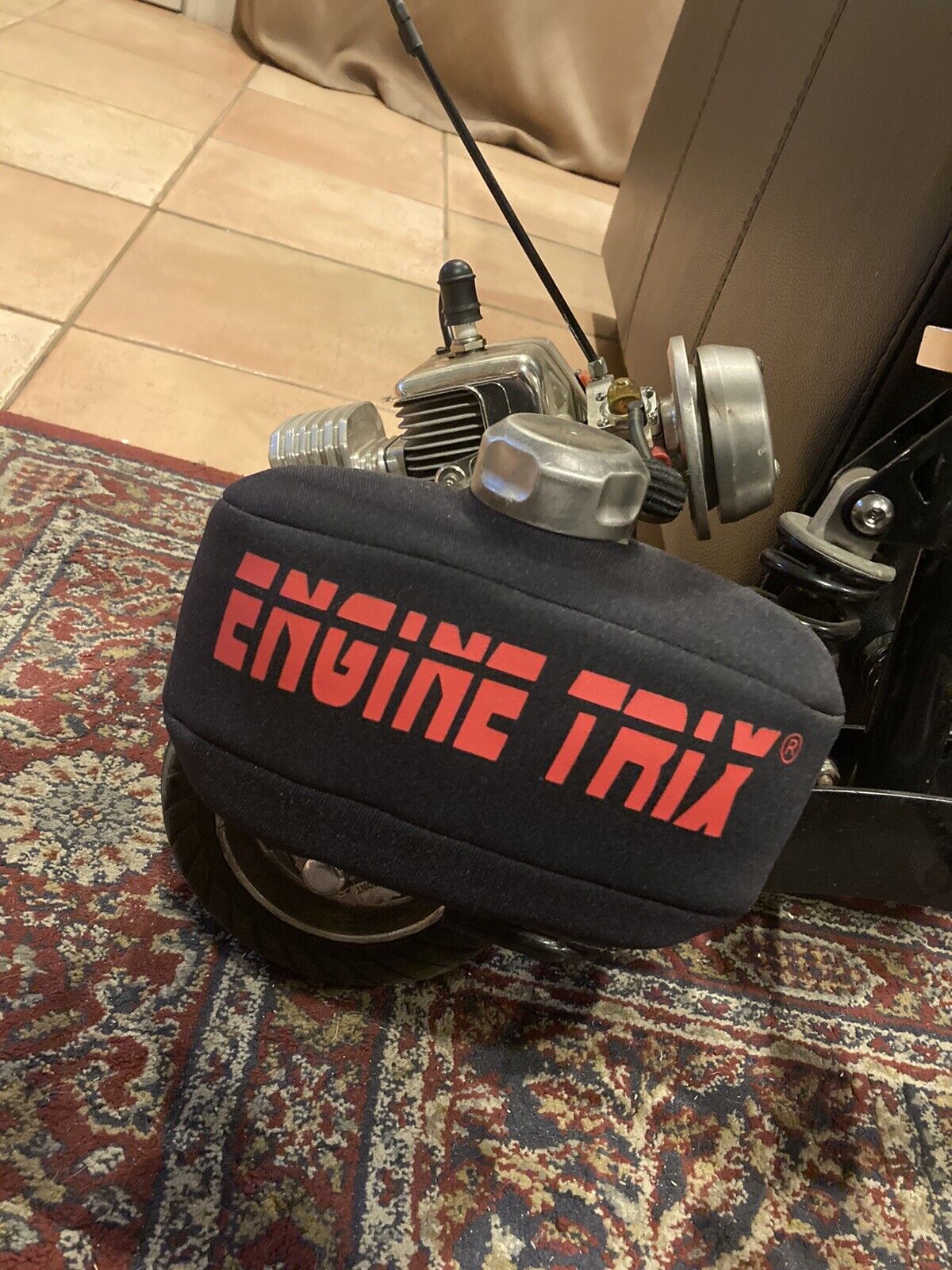 Engine Trix vintage fuel tank cover goped