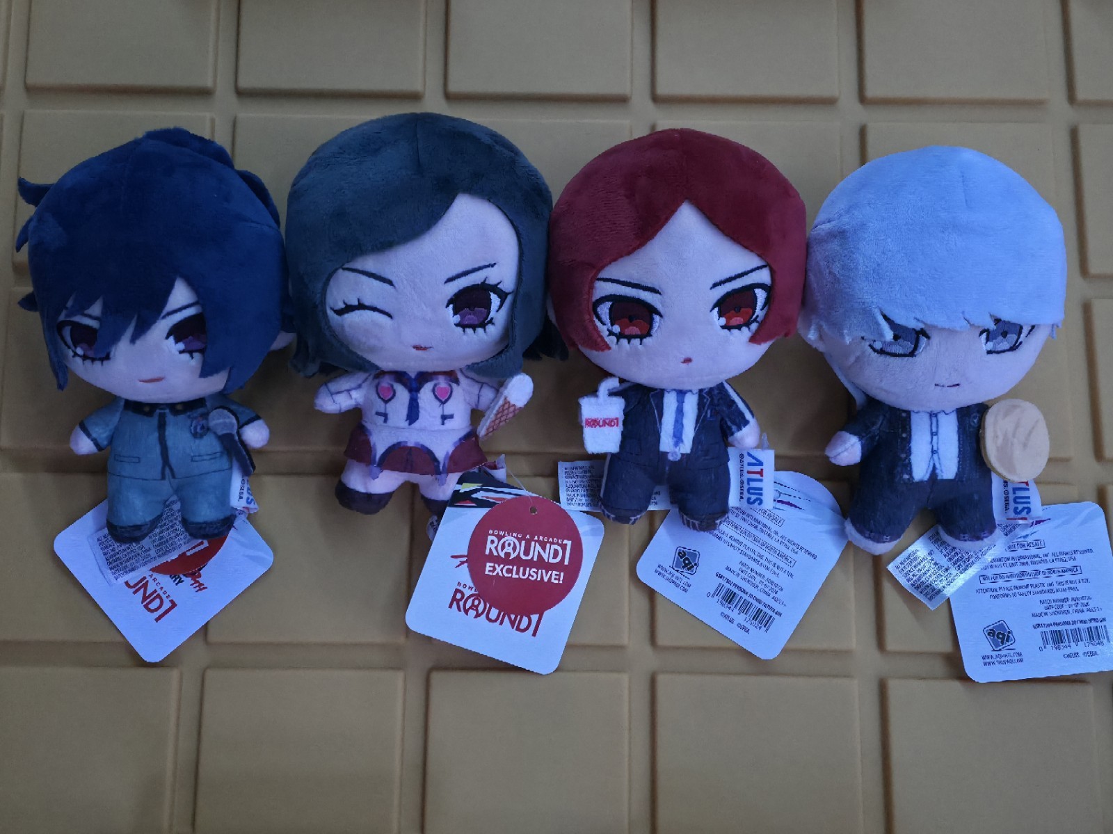 Persona 30 Round 1 Exclusive Chibi Plush Set of 4 Protagonists Maya Tatsuya Yu