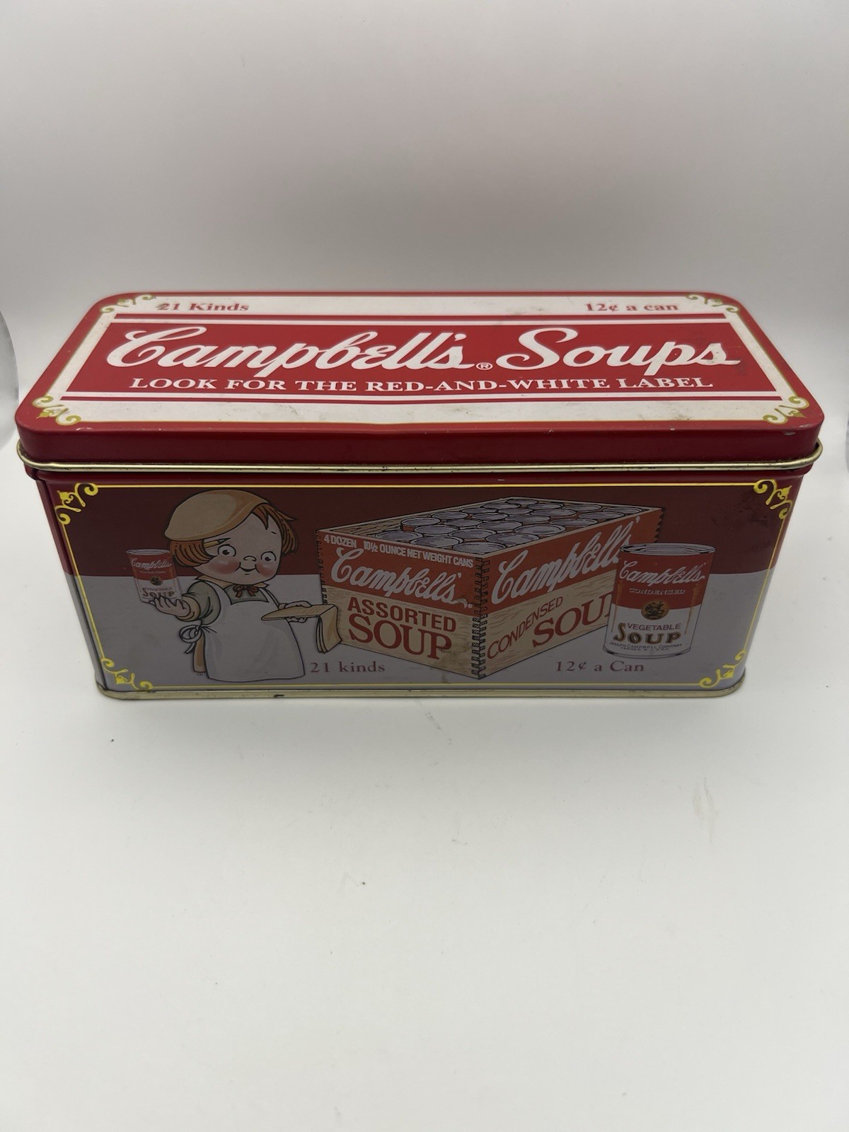 Vintage 1996 Campbell Soup Cracker Tin Box bristolware 