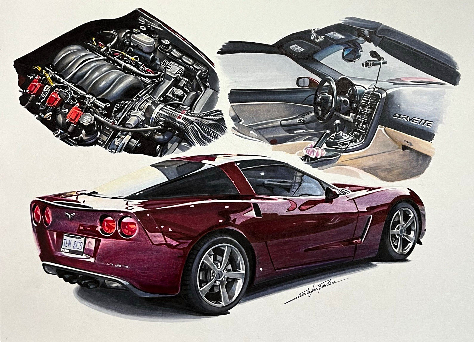 Custom Car Portraits/ Hand-drawn Illustrations