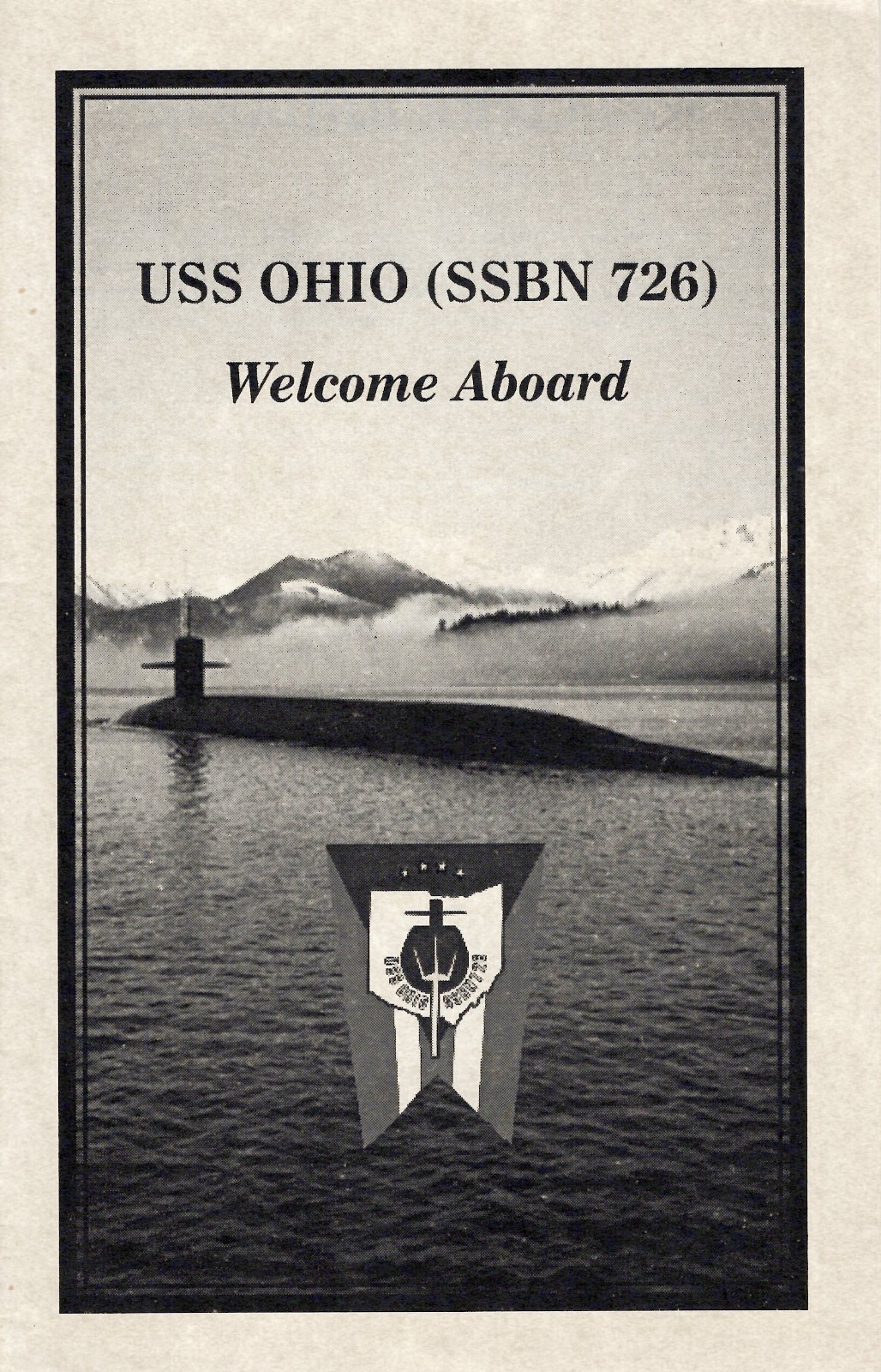 USS Ohio SSBN 726 Welcome Aboard pamphlet