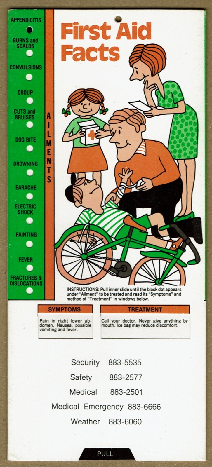 1980 First Aid Facts and Help Vintage Slider from Unknown location