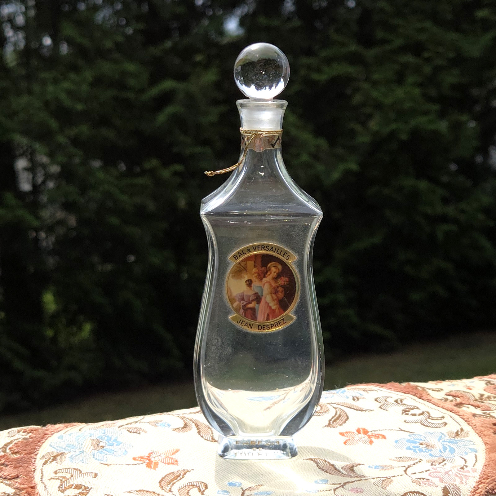 Vtg Bal à Versailles Jean Desprez 2 1/2 Fl oz. Parfum De Toilette Empty Bottle 
