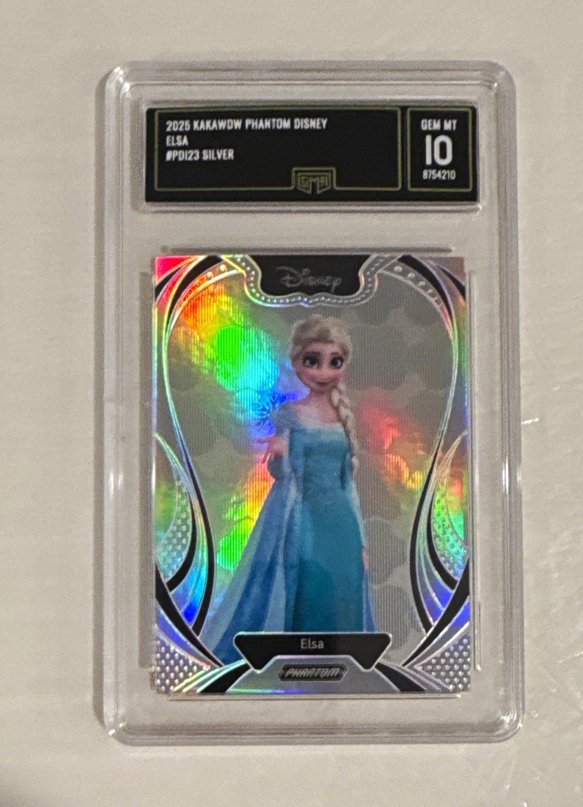 2025 Kakawow Phantom Disney Elsa Silver Holo Parallel #PD-I-23 Gem Mint 10