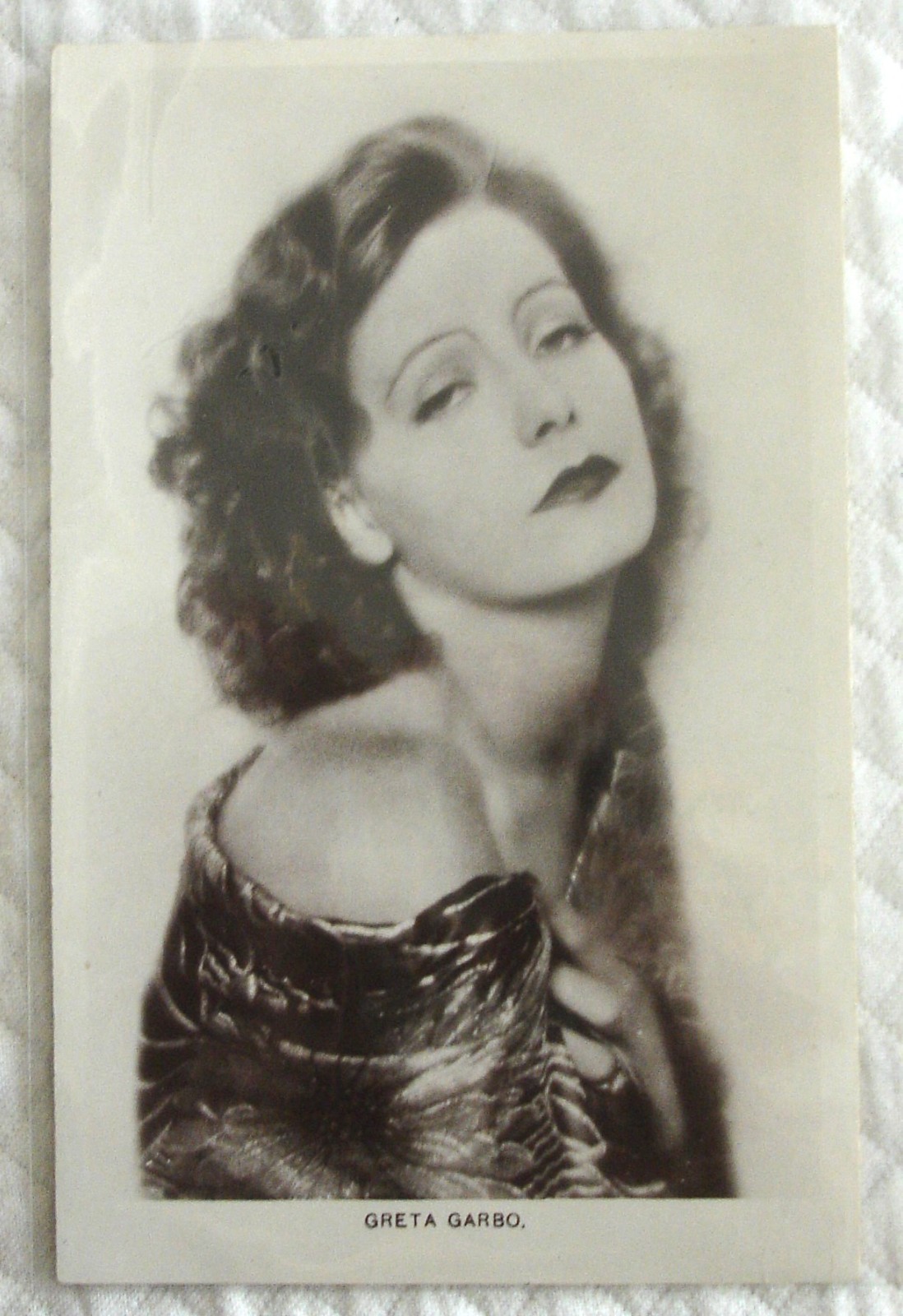 Greta Garbo Photo Shoot Between Love and The Divine Woman 1927 Postcard